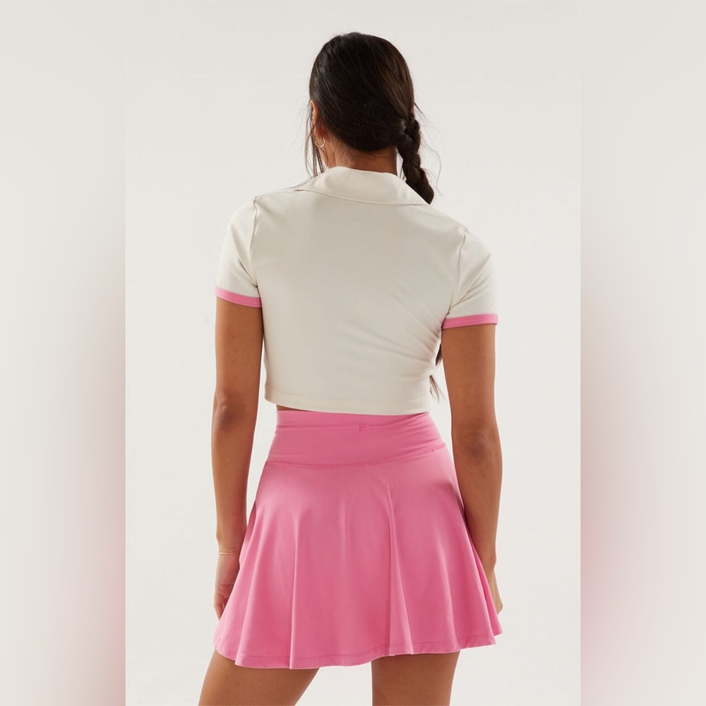 PacSun | PAC 1980 WHISPER Active Crossover Front Mini Skirt in Pink Medium - Picture 5 of 10